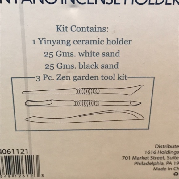 Yin and yang incense holder and Zen Garden - Picture 2 of 4